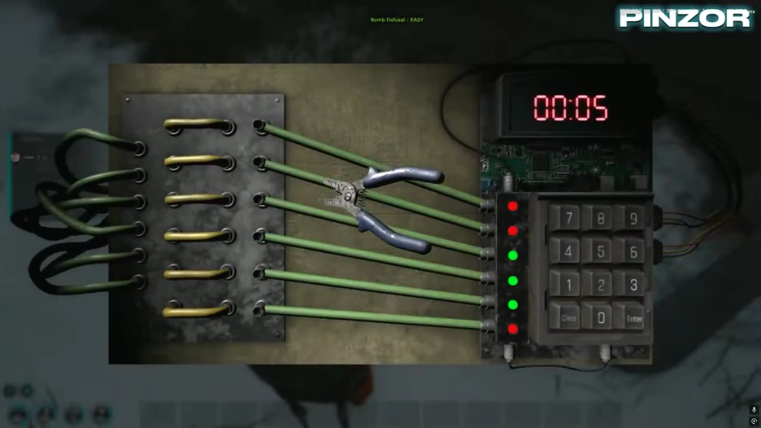 Scum bomb defusal gameplay